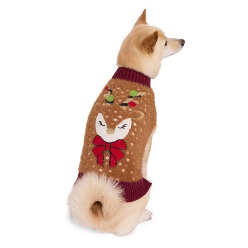 Reindeer Lights Pet Holiday Sweater